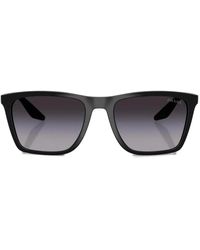 Prada Linea Rossa - Square-Frame Sunglasses - Lyst