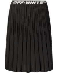 Off-White c/o Virgil Abloh - Logo Band Pleated Skirt - Lyst