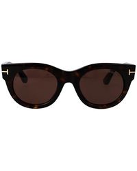 Tom Ford - Marine-02 Round-Frame Sunglasses - Lyst