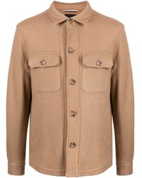 BOSS - Fine-knit Shirt Jacket - Lyst