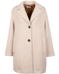 Vicario Cinque - Manteau Boutonné À Revers Crantés - Lyst