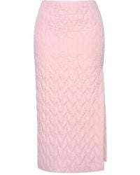 ANOUKI - Jupe Mi-Longue Matelassée - Lyst