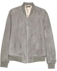 Tom Ford - Suede Leather Bomber Jacket - Lyst