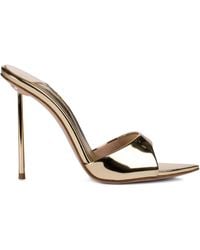 Le Silla - Bella Metallic Open-Toe Sandals - Lyst