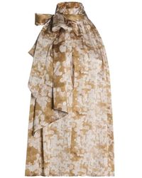 Collini Milano - Meg Abstract-Print Pussy-Bow Blouse - Lyst