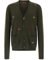 Gucci - Cárdigan con GG en intarsia - Lyst