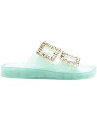 Twinset - Jewel Buckles Slides - Lyst