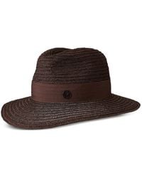 Maison Michel - Henrietta Straw Fedora Hat - Lyst
