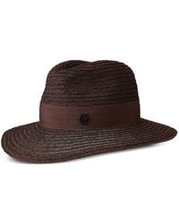 Maison Michel - Henrietta Straw Fedora Hat - Lyst