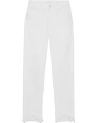 Jonathan Simkhai - River Straigh-Leg Frayed-Hem Jeans - Lyst