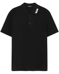 Versace - Logo-appliqué Short-sleeve Polo Shirt - Lyst