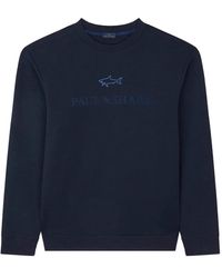 Paul & Shark - Logo-Embroidered Cotton Sweatshirt - Lyst
