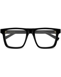 Gucci - Brille Mit Eckigem Gestell - Lyst