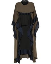 Sacai - Ruffled Layered-Design Asymmetric Dress - Lyst