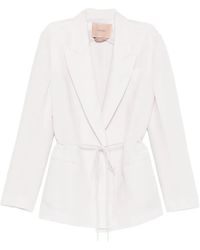 Twinset - Tie Waist Blazer - Lyst