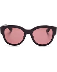 McQueen - Round-Frame Sunglasses - Lyst