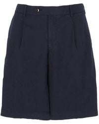 PT Torino - Pleated Elasticated-Waist Shorts - Lyst