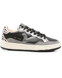Victoria - Leopard-Print Panelled Sneakers - Lyst