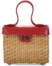 Poolside - The Box Woven Top-Handle Tote Bag - Lyst