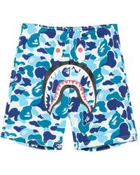 A Bathing Ape - Shark Abc Camo Shorts - Lyst