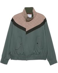 Kolor - Quilted-Panel Zip-Up Jacket - Lyst