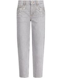 Liu Jo - Rhinestone-Embellished Jeans - Lyst