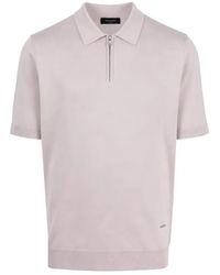 Tombolini - Zip-Fastening Short-Sleeve Polo Shirt - Lyst