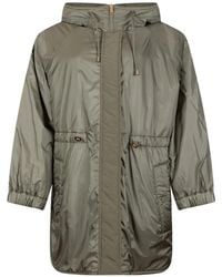 Weekend by Maxmara - Hooded Drawstring-Waist Coat - Lyst