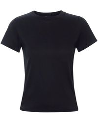 FRAME - T-shirt en coton à col rond - Lyst