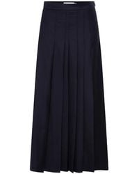 Anna Quan - Sable Pleated Midi Skirt - Lyst