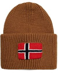 Napapijri - Evei Ribbed-Knit Beanie Hat - Lyst