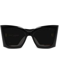 Saint Laurent - Slp Blaze Oversized-frame Sunglasses - Lyst