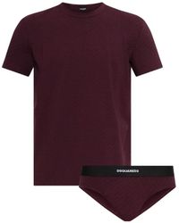 DSquared² - Logo-Print Underwear Set - Lyst