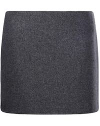Sportmax - Wollen Rok Met Details - Lyst