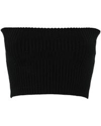 Chloé - Ribbed-Knit Bandeau Top - Lyst