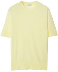 Burberry - Contrast-stitching Wool T-shirt - Lyst