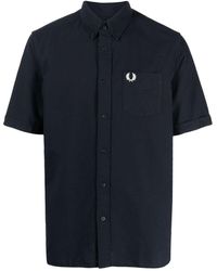 Fred Perry - Short-sleeve Cotton Shirt - Lyst