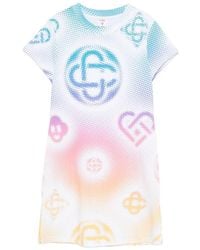 CASABLANCA - Short-Sleeved Mini Dress - Lyst