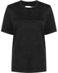 Feng Chen Wang - T-shirt en coton à logo brodé - Lyst