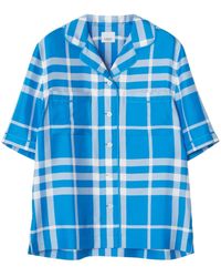 Burberry - Plaid-pattern Silk Shirt - Lyst