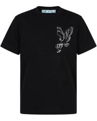 Off-White c/o Virgil Abloh - Eagle-Print T-Shirt - Lyst