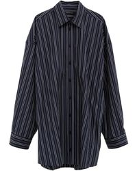 Balenciaga - Pinstripe Button-Fastening Shirt - Lyst