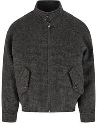 DUNST - Check-Pattern Wool Jacket - Lyst