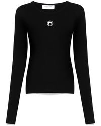 Marine Serre - Halbmond-Strickpullover - Lyst