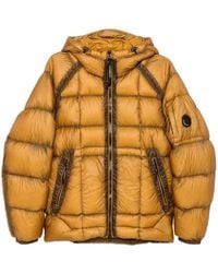C.P. Company - Lens-Detail Hooded Padded Jacket - Lyst