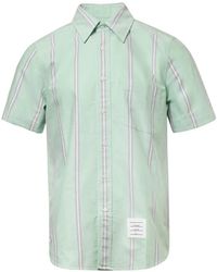 Thom Browne - Chemise À Rayures Et Bord Franc - Lyst