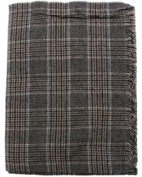 Brunello Cucinelli - Checked Cashmere Scarf - Lyst