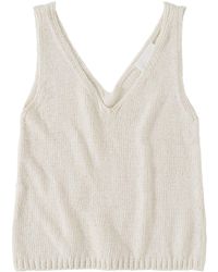 Closed - V-neck Knitted Top - Lyst