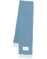 Maison Kitsuné - Fringed Logo-patch Scarf - Lyst