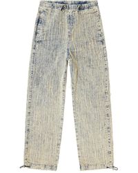 DIESEL - D-Martial Frayed-Detail Jeans - Lyst